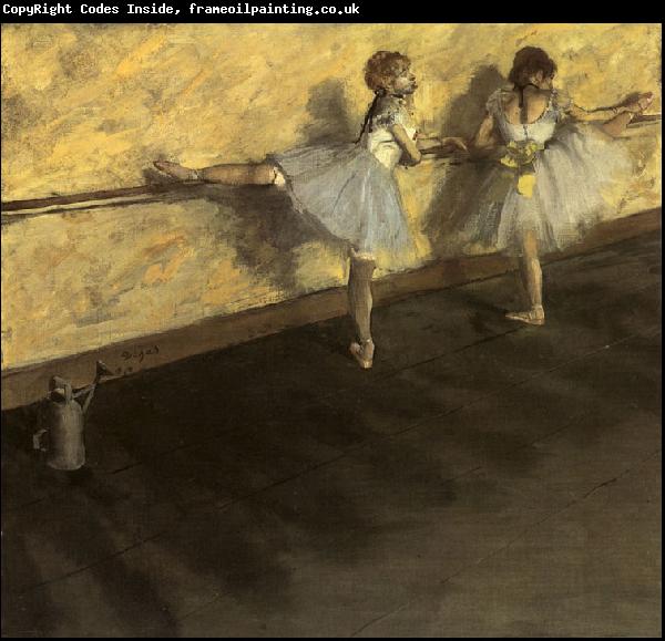 Edgar Degas Dancers Practicing at the Barre